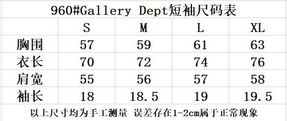 Picture of Gallery Dept T Shirts Short _SKUGalleryDeptS-XLyct96013344